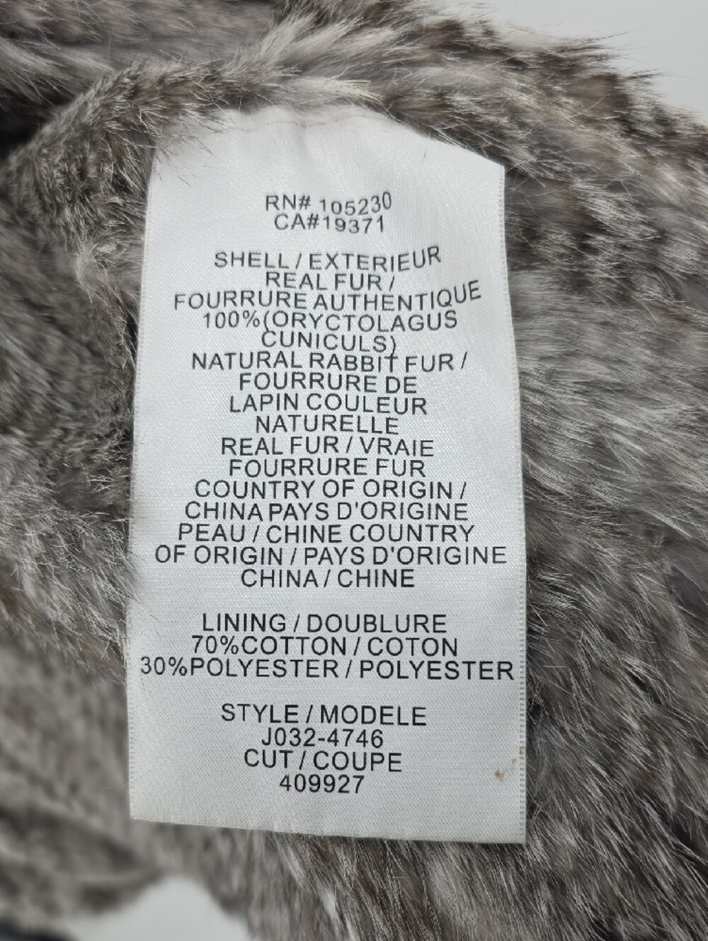 Joie Silver Gray REAL Fur Vest - Picture 4 of 4